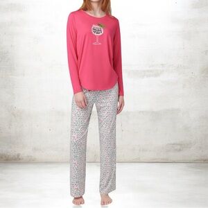 🆕 HUE Timeless Soft Jersey Pajama SET (Top and Printed Pant) *NWT* $69 size:
XL